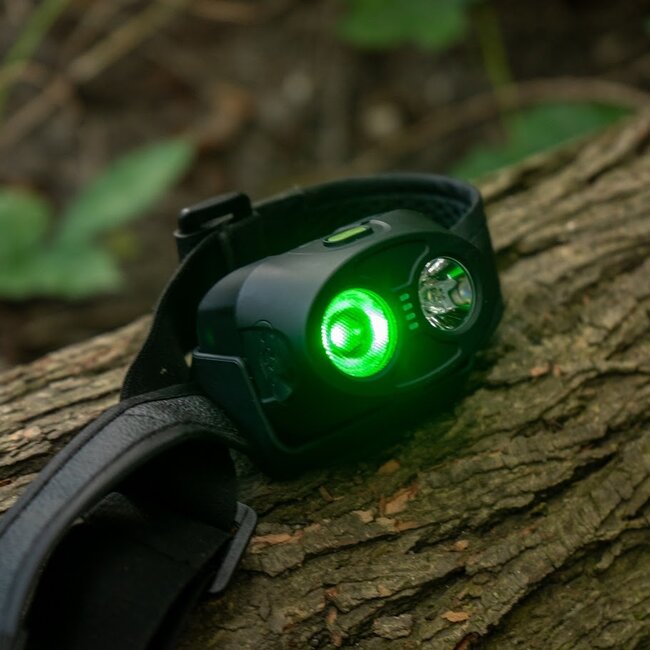 RidgeMonkey VRH300X Pro Lampe frontale USB rechargeable avec 5 modes de couleur