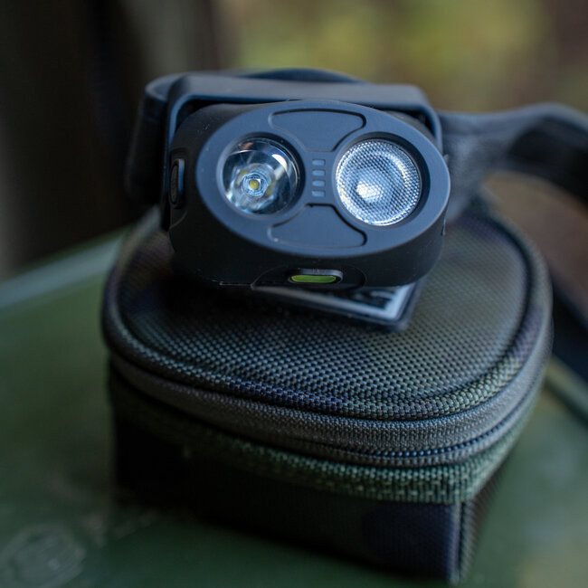 RidgeMonkey VRH300X Pro Lampe frontale USB rechargeable avec 5 modes de couleur