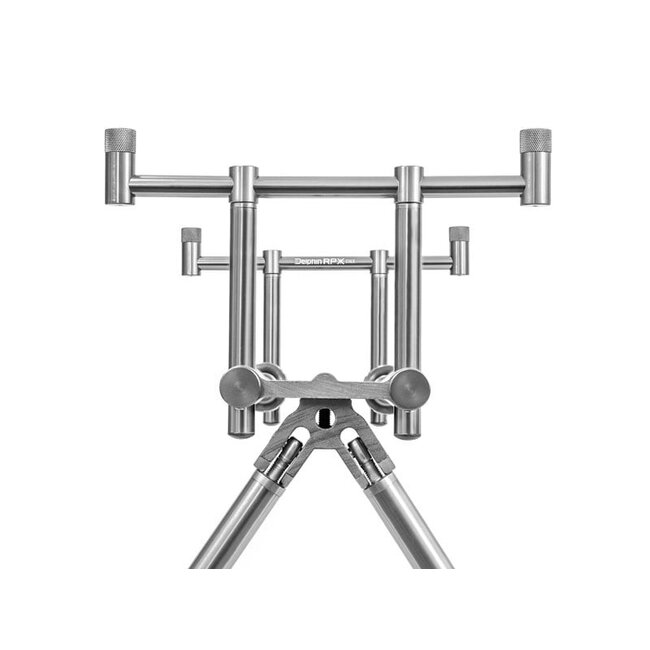 Delphin RPX Stalk Silver - Rodpod pour 2 cannes à pêche