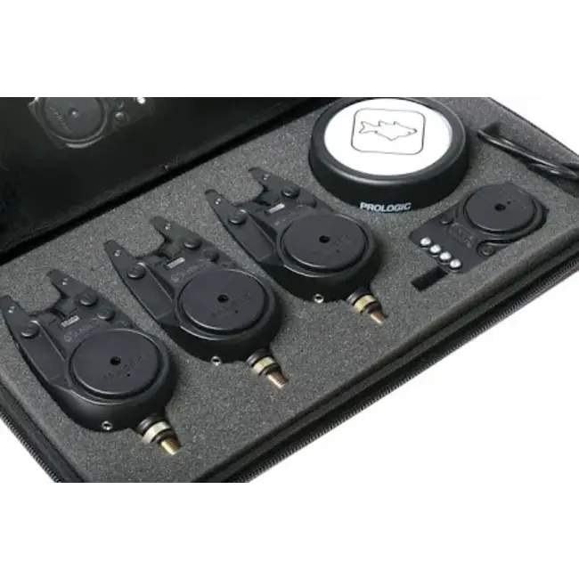 Prologic C-Series Bite Alarm Set 3+1 | Rouge / Vert / Jaune