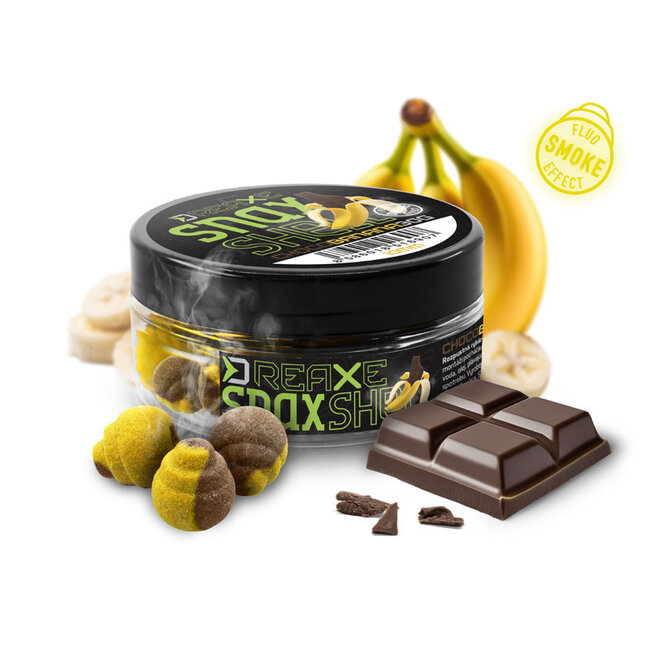 Delphin D Snax - Choco & Banane - Forme de coquillage - Effet de fumée - Wafters
