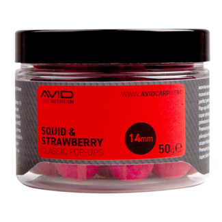 Avid Carp Calmar et fraise - 14mm - Pop-Ups