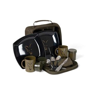 FOX Service de table Voyager - Service de table - 2 personnes - Vert - Polyester