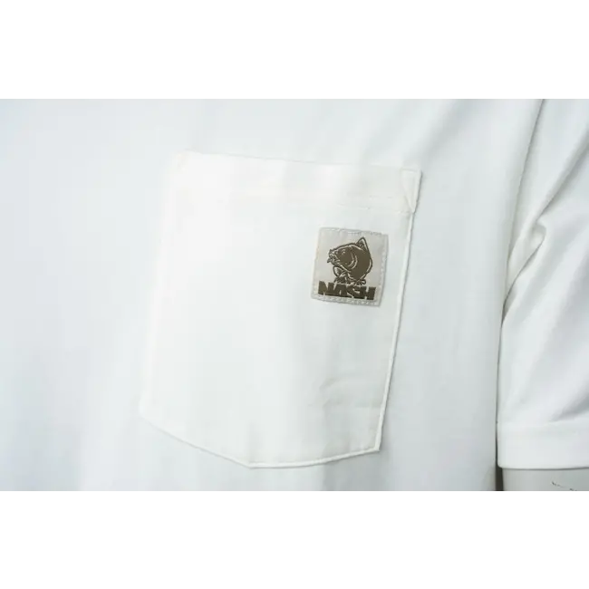 Nash Make It Happen Badge Pocket - T-shirt - Blanc