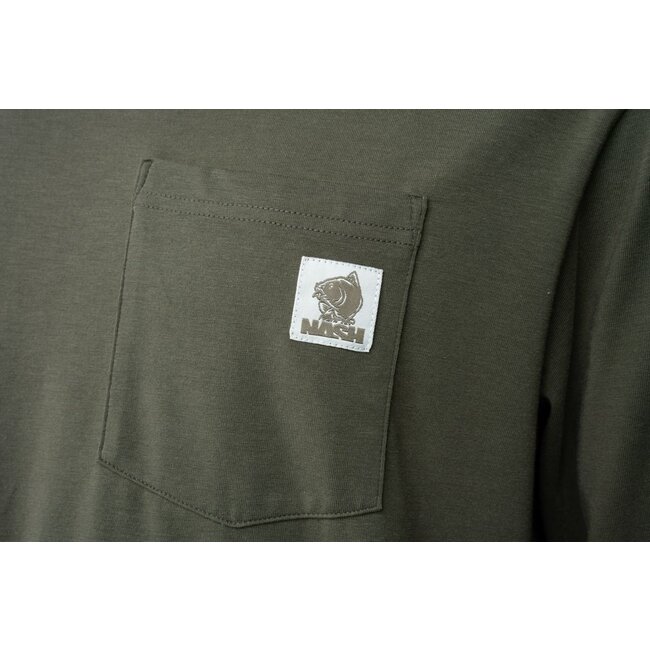Nash Make It Happen Carp Logo T Shirt à manches longues - Vert
