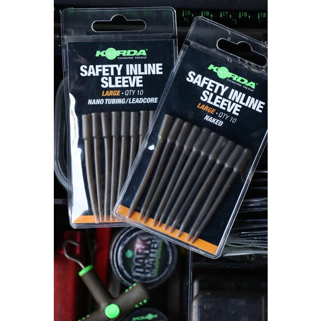 Korda Safety Inline Sleeve Naked - Pêche en ligne en toute sécurité sans tuyau
