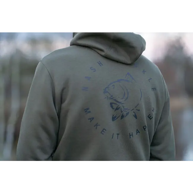 Nash Make it Happen - Sweat à capuche avec logo Carpe - Vert