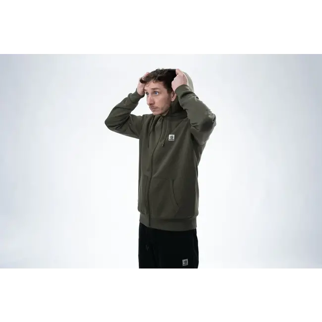 Nash Make it Happen - Sweat à capuche zippé avec badge - Vert