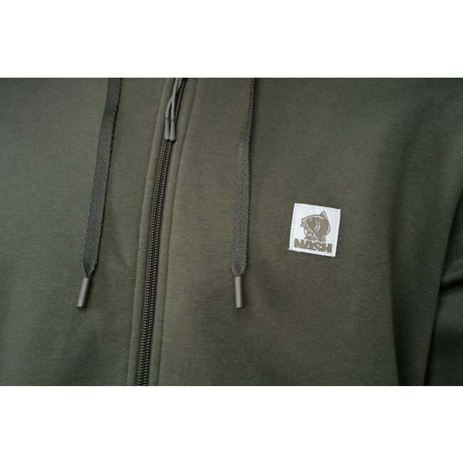 Nash Make it Happen - Sweat à capuche zippé avec badge - Vert
