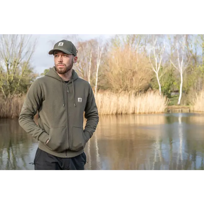 Nash Make it Happen - Sweat à capuche zippé avec badge - Vert