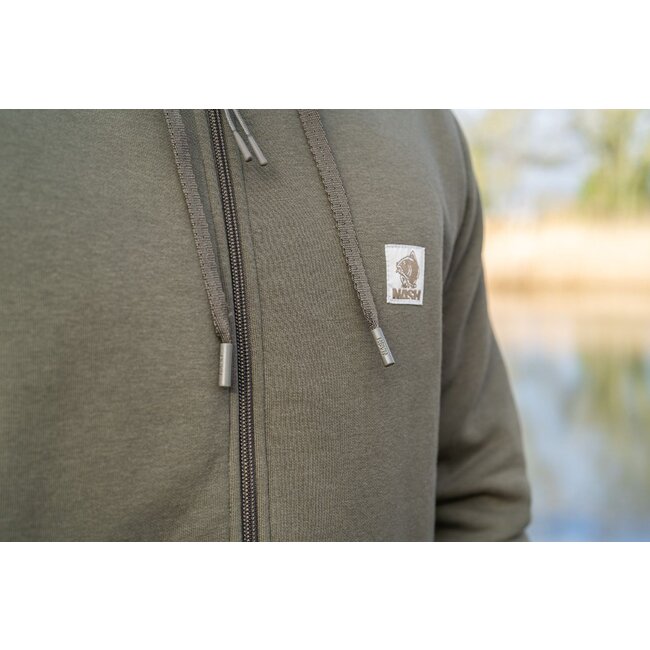 Nash Make it Happen - Sweat à capuche zippé avec badge - Vert