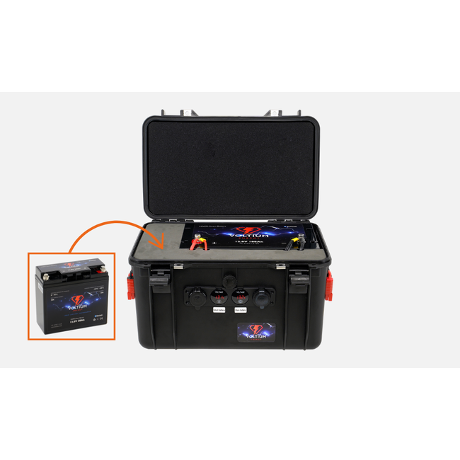 Voltium Batterie LiFePO4 - 12.8V - 100Ah & 20Ah