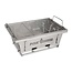 FOX Batterie de cuisine - BBQ pliable - acier inoxydable - pliable - avec sac de transport