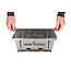 FOX Batterie de cuisine - BBQ pliable - acier inoxydable - pliable - avec sac de transport