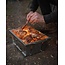 FOX Batterie de cuisine - BBQ pliable - acier inoxydable - pliable - avec sac de transport