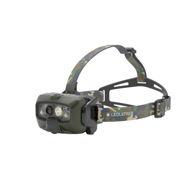 Ledlenser HF8R Core RGB - Camouflage Edition - Lampe frontale - 1600 Lumens - Lumière rouge/verte/bleue