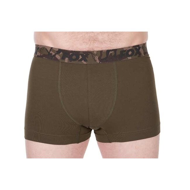 FOX Boxer 2 pièces - Kaki/Noir - Sous-vêtements confortables pour les pêcheurs