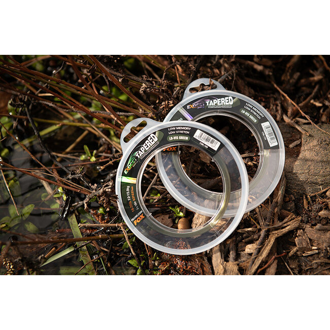FOX Exocet Pro Tapered Leader - Low Vis Green - Bas de ligne souple en monofilament