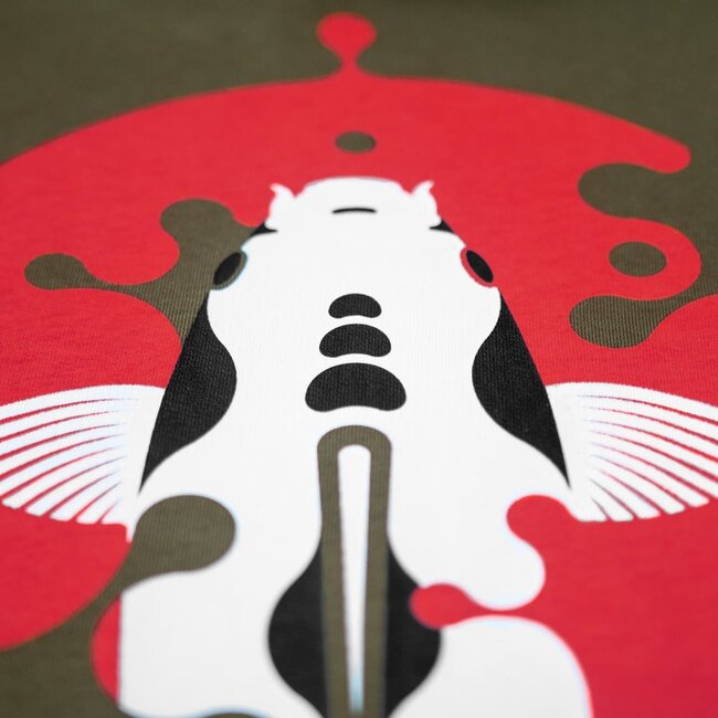 Kumu Sweat à capuche Rising Sun - Koi Design - Sweat à capuche