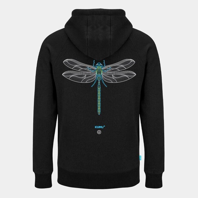 Kumu Sweat à capuche Emperor - Bleu électrique et vert - Sweat à capuche