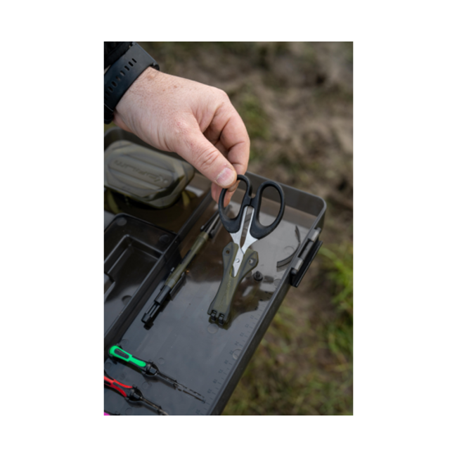 Korum MEGA BLOX Station Fully Loaded - Station de pêche XL - Avec pieds télescopiques