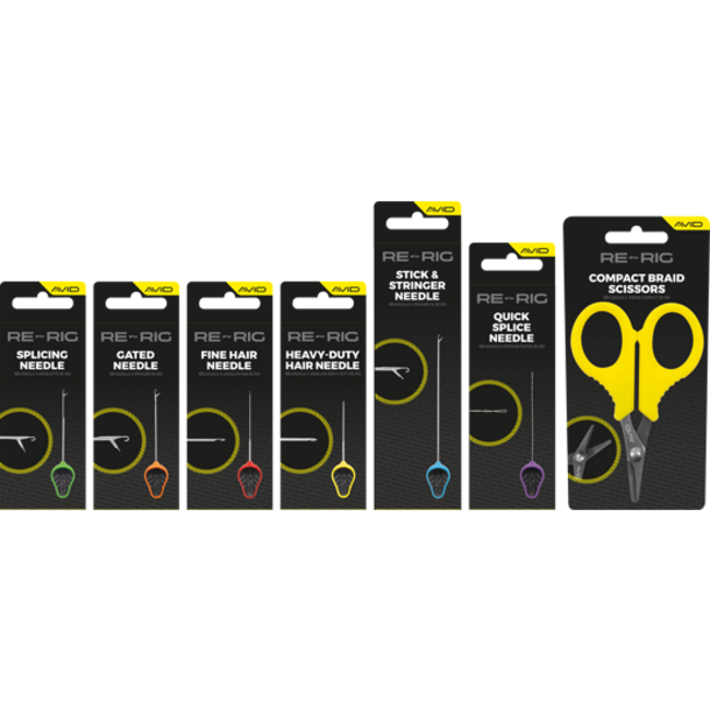 Avid Carp Aiguille à appât Re-Rig Heavy-Duty Hair Needle - Solide - Aiguille à appât pour appâts durs