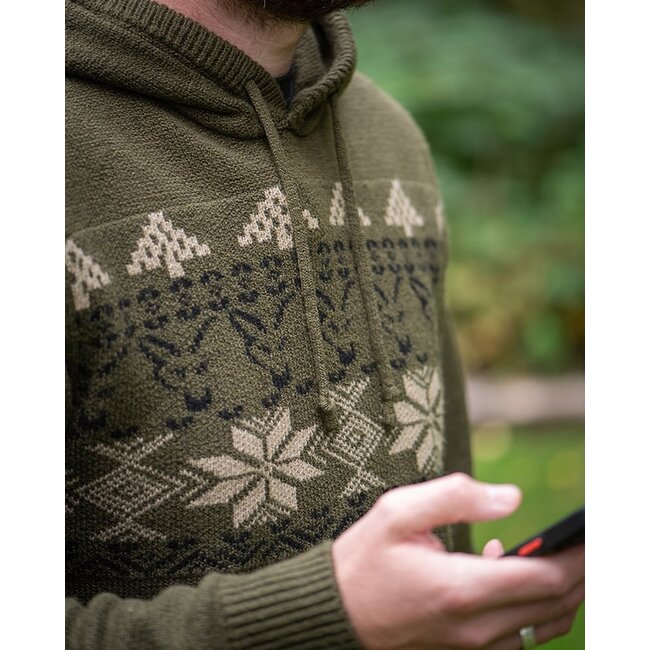 FOX Sweat à capuche Xmas - Édition spéciale Noël - Chaud et confortable - Édition limitée