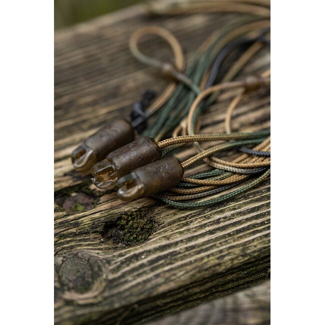 FOX Edges Heli-Clip Rigs - 50 lb Leadcore - 3 pièces - Heli Leaders prêts à l'emploi