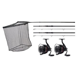 JRC Rova Carp LT 2-Rod Combo - 2 cannes, 2 moulinets + épuisette