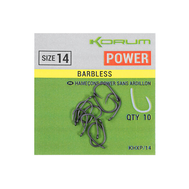Korum Xpert Power - Hameçon pour carpe - 10 pièces