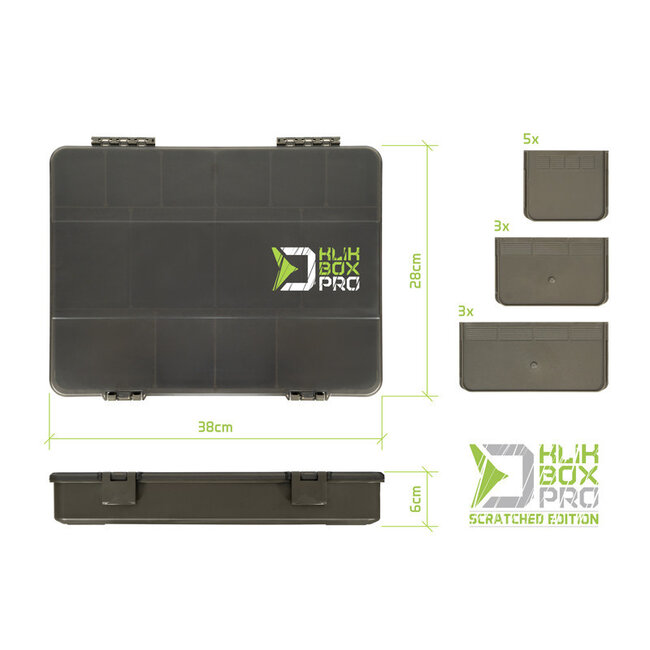 Delphin KlikBOX Pro - Édition Scratched - Boîte à pêche