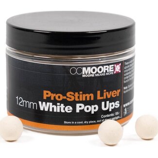 CC Moore Pro-Stim Liver - Pop-ups - 12 mm - Blanc