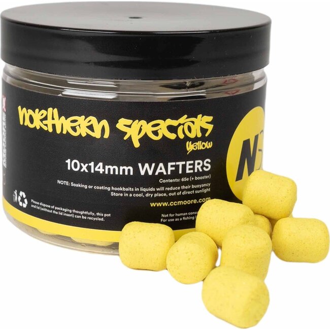 CC Moore NS1 Dumbell Wafters - Jaune - 10 x 14 mm