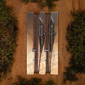 PB Products Hit & Run - R2G - Leadclip - Stretch Attack Leader - 90 cm - Silt