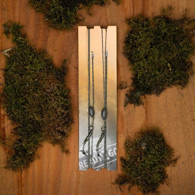 PB Products Complet - R2G Clip SR - Leader 90 cm - Ronnie Hinged Stiff Rig