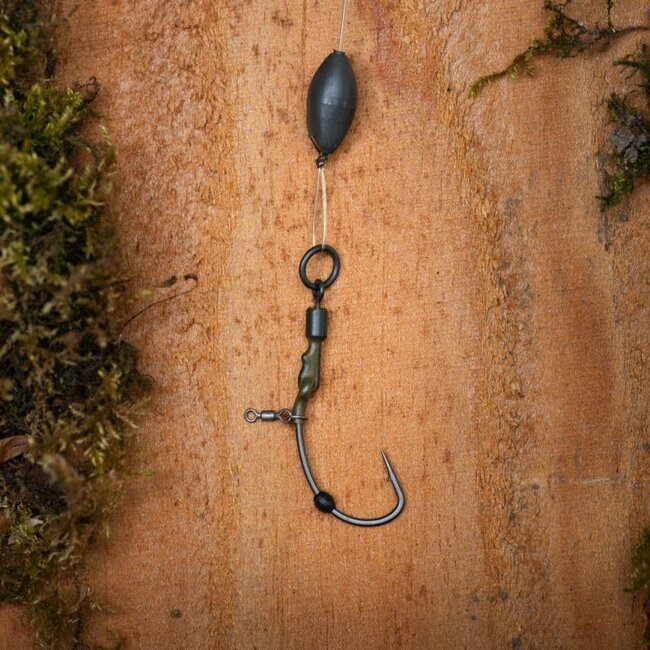 PB Products Complet - R2G Clip SR - Leader 90 cm - Ronnie Hinged Stiff Rig