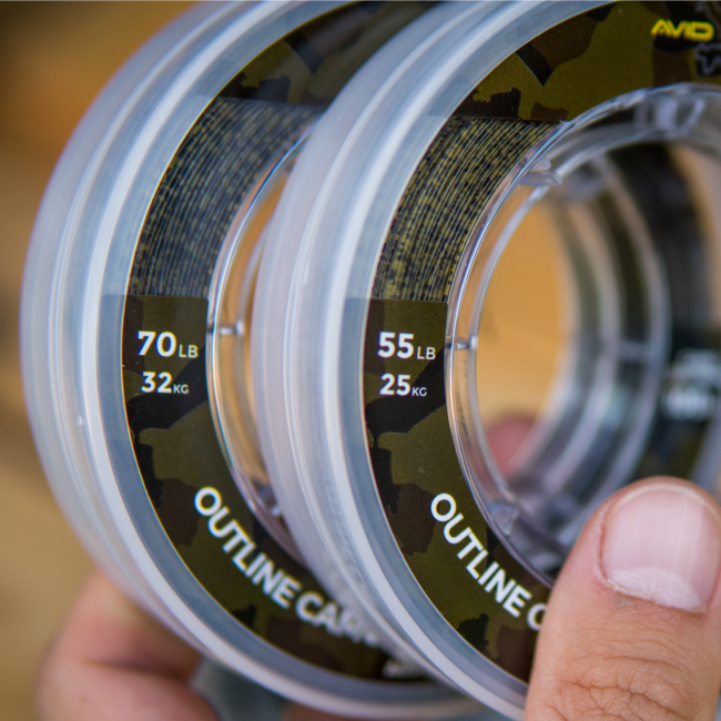 Avid Carp Outline Camo - Bas de ligne - 0,70 mm - 100 m