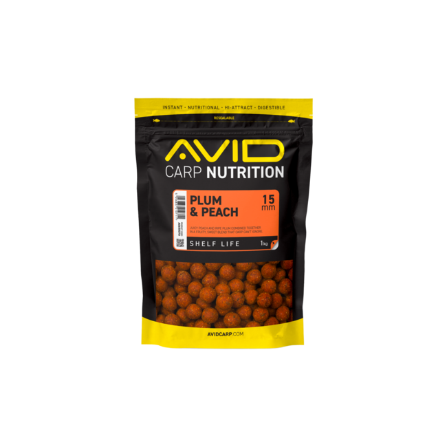 Avid Carp Plum & Peach - 1KG - Boilies