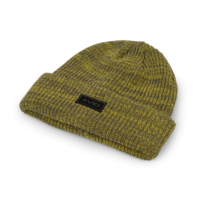 Avid Carp Bonnet en maille marron - Jaune