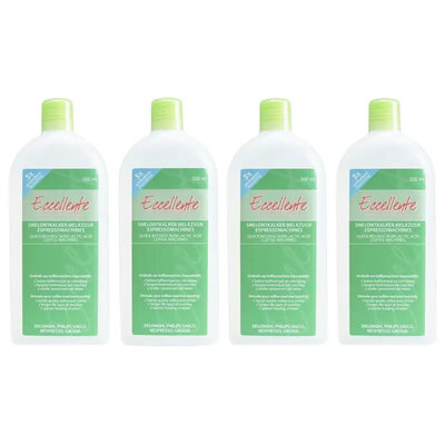 set van 4x 500ml ontkalker voor DeLonghi