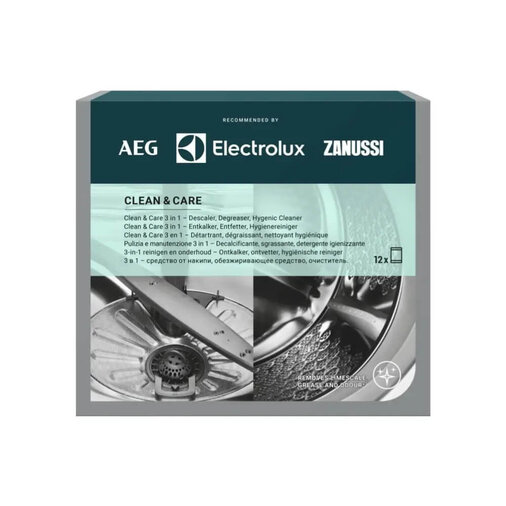 AEG Clean & Care 3in1  Vaat- en wasmachine reiniger en ontkalker  - 12 stuks