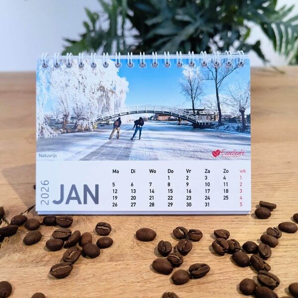 Eccellente Kalender 2026 - handige bureaukalender