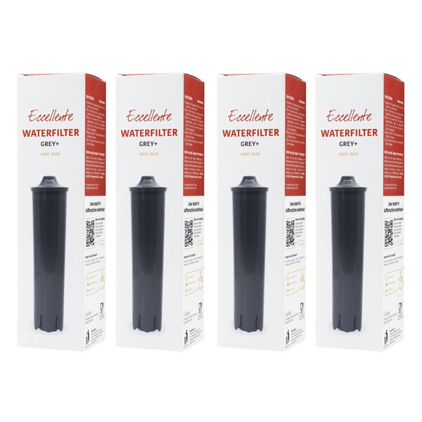 Grey+ filterpatronen voor Jura - 4-pack