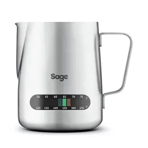 the Temp Control - SES003 - RVS melkkan met thermometer - 480ml capaciteit