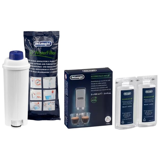 DELONGHI 2 maanden onderhoud - 1 ECAM filter + 200ml EcoDecalk ontkalker