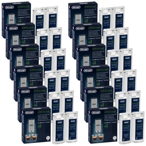 DELONGHI EcoDecalk 12x Mini Duo ontkalker DLSC200 - (24x 100ml)