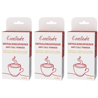 Ontkalkingspoeder voor Melitta - 6x ontkalken - 6x 40 gram