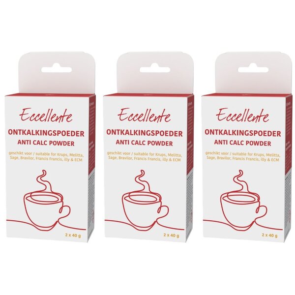 Ontkalkingspoeder voor Sage - 6x ontkalken - 6x 40 gram