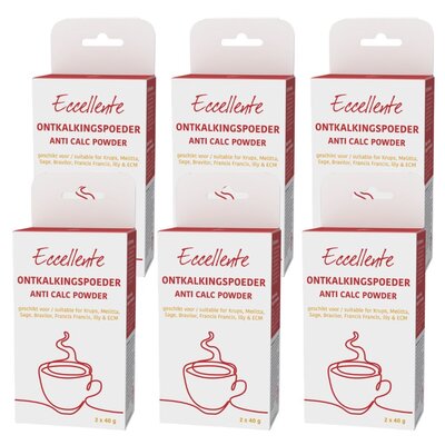 Ontkalkingspoeder voor Melitta - 12x ontkalken - 12x 40 gram