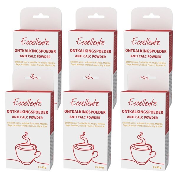 Ontkalkingspoeder voor Krups - 12x ontkalken - 12x 40 gram